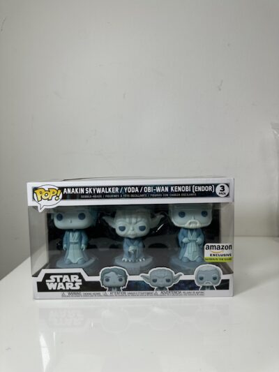 Funko POP! Star Wars - Anakin Skywalker / Yoda / Obi-Wan Kenobi (Endor) - Produto na Caixa Original