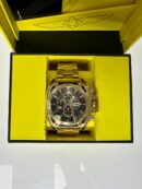 Relogio Invicta S1 Rally Chronograph Quartz Brown Dial Men's Watch - 52mm, Steel Gold Tone (39157)