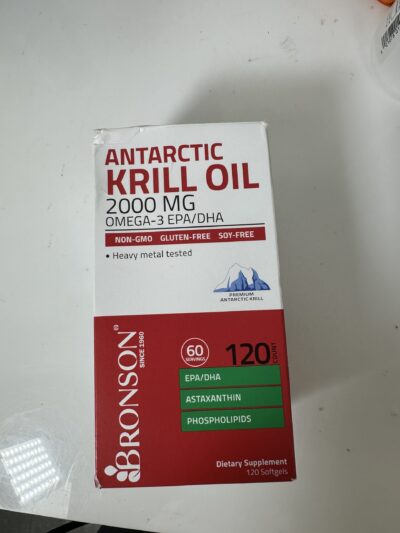 Bronson - Antarctic Krill Oil 2000mg - omega-3 EPA/DHA - 120 Tablets