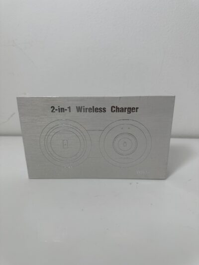 2-in-1 Wireless Charger - White - UCOMX - Novo (na caixa)