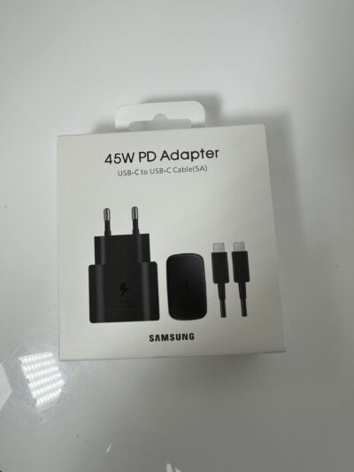 Samsung - 45W PD Adapter - USB-C to USB-C Cable - Produto Novo (lacrado)