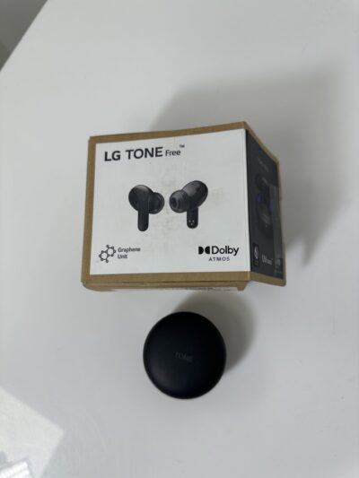 LG Tone Free T90Q - EarPods Dolby ATMOS - Cor: Preto - Produto Novo (Open Box)