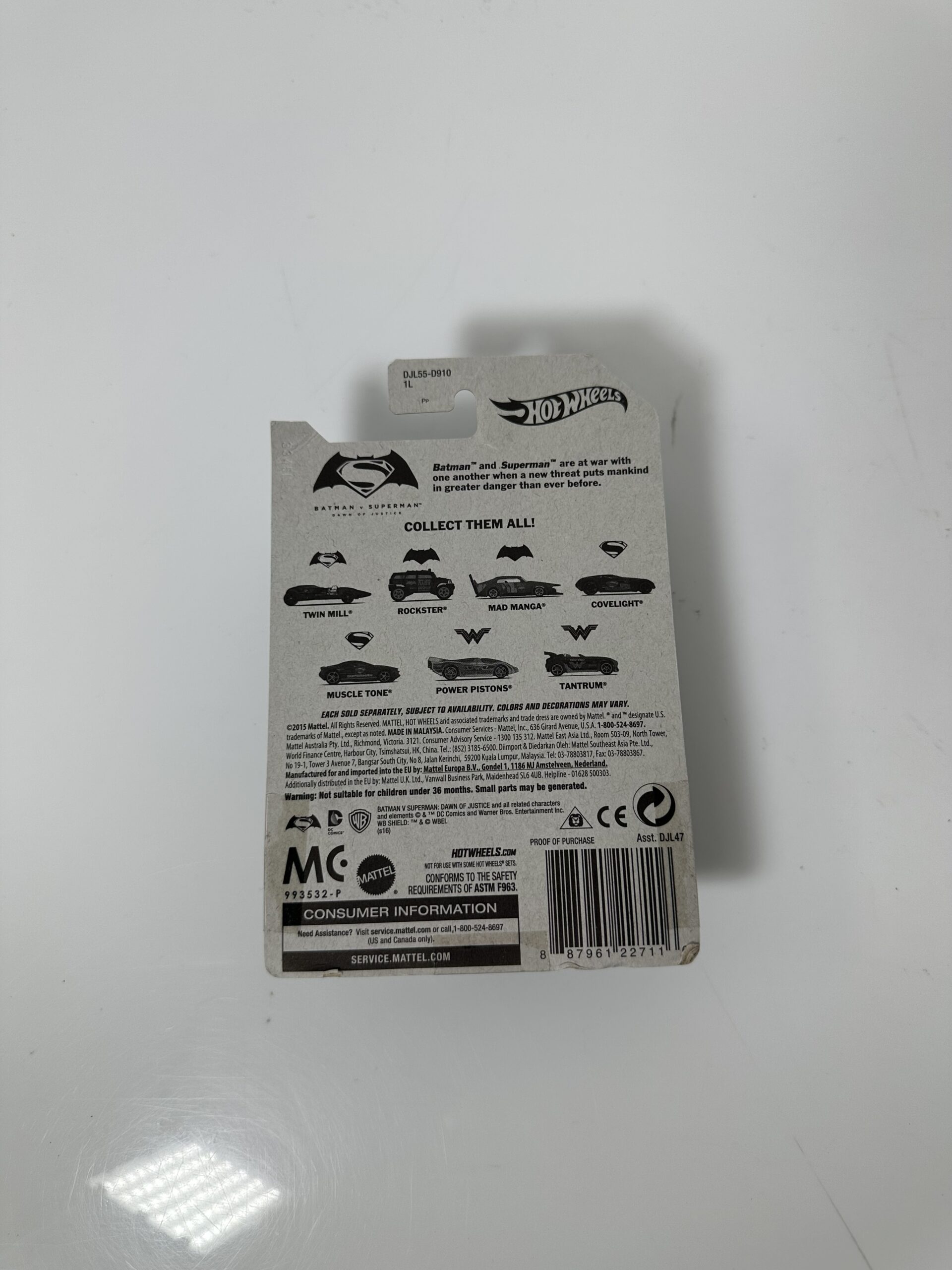 Hot Wheels - Batman Vs Superman - Rockster 2/7 - Produto Novo (Na Caixa) - Imagem 2